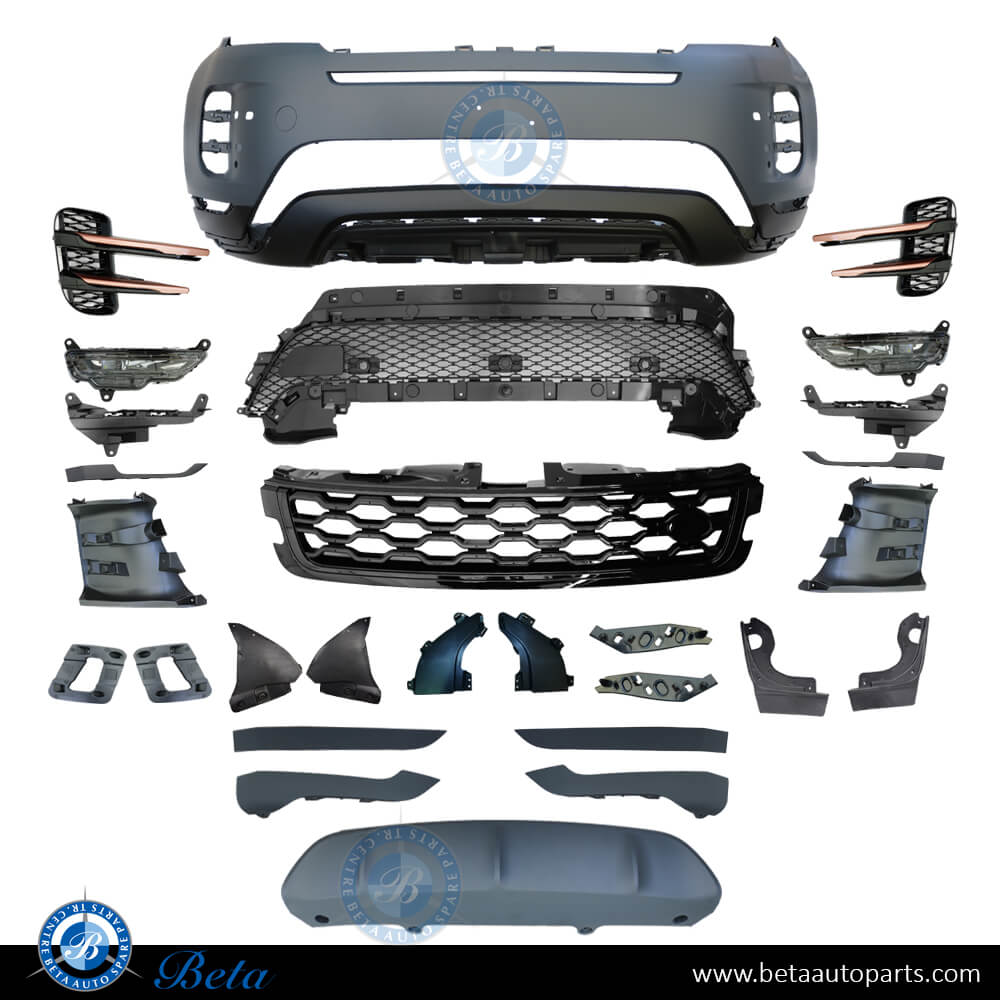 Front Bumper assembly R Dynamic for Range Rover Evoque 2019-Up models Front Bumper assembly R Dynamic for Range Rover Evoque 2019-Up models